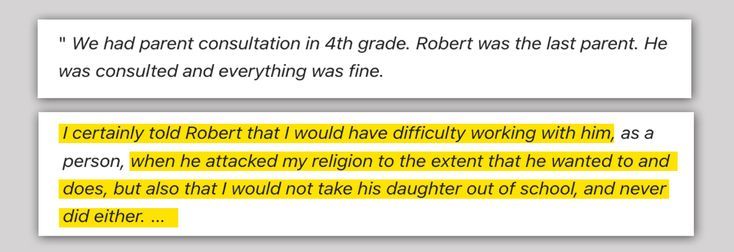 March 26, 2005: A teacher detailed how she told Robert Dam she would not deregister his daughter. It was Dam, she said, who took his daughter out of the school.