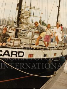 Sailing, even tied up to the wharf, was also popular.